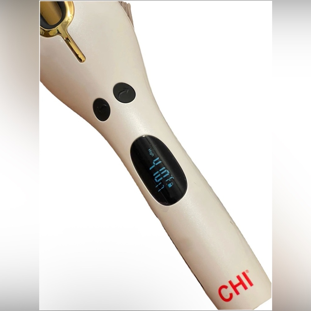 CHI Spin N Curl Curling Iron  Healthy & Shiny Effortless Curls & Waves White - Picture 2 of 6